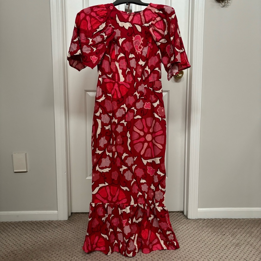 Target X RHODE Red and Pink Floral Dress